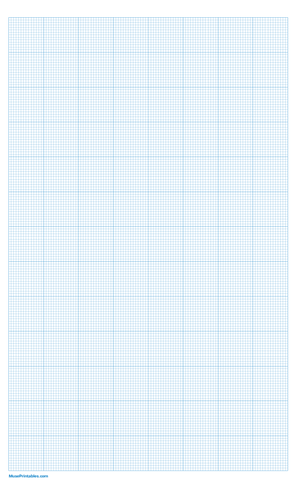 Printable 14 Squares Per Inch Blue Graph Paper For Legal Paper