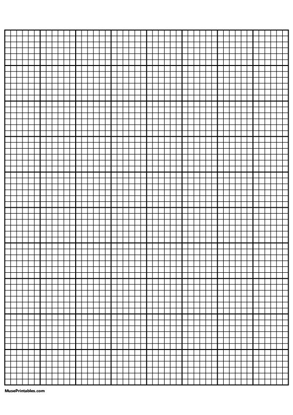 Printable 6 Squares Per Inch Black Graph Paper For A4 Paper