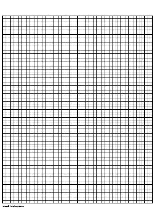 7 Squares Per Inch Graph Paper Printable