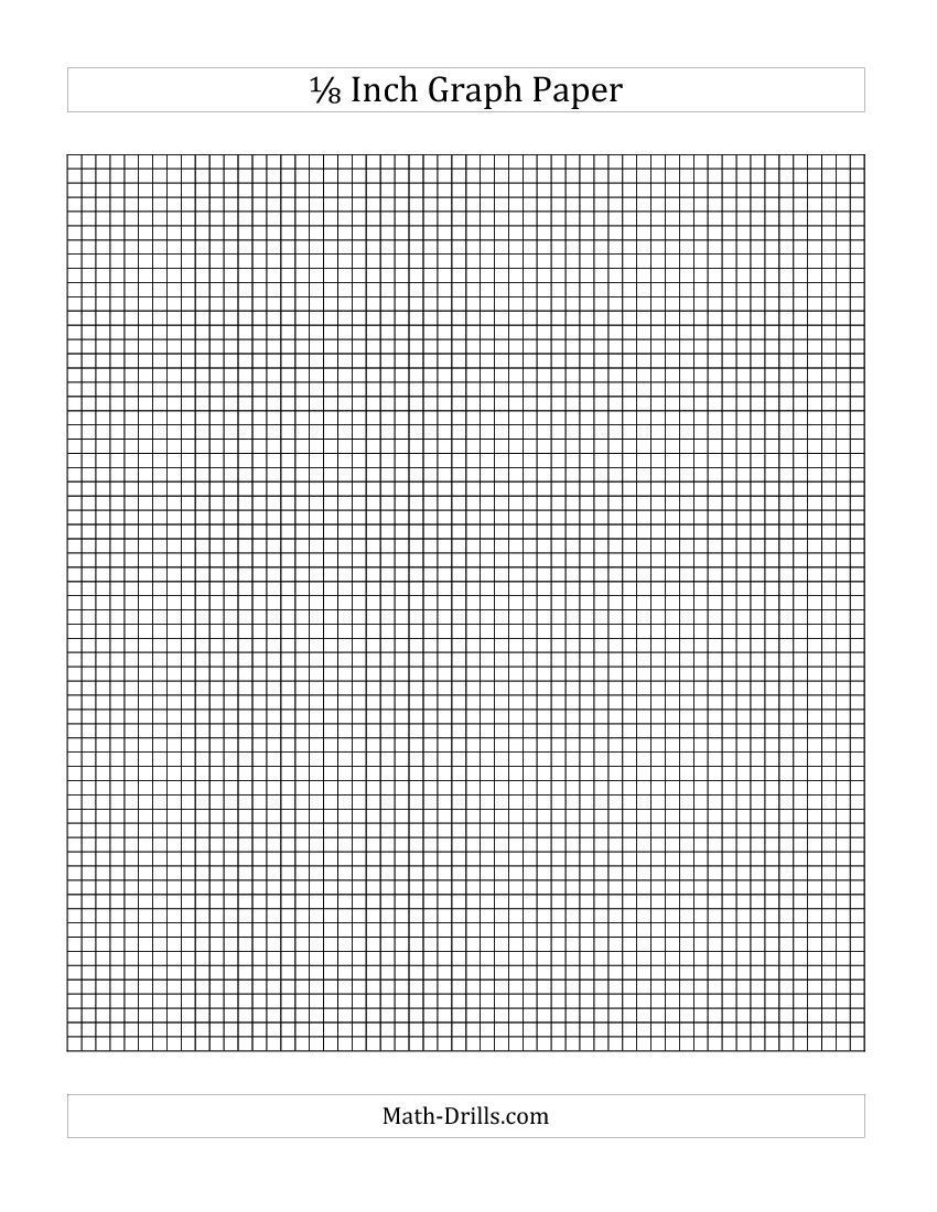 Printable Graph Paper 1 8 With Numbers In 2021 Printable Graph Paper 