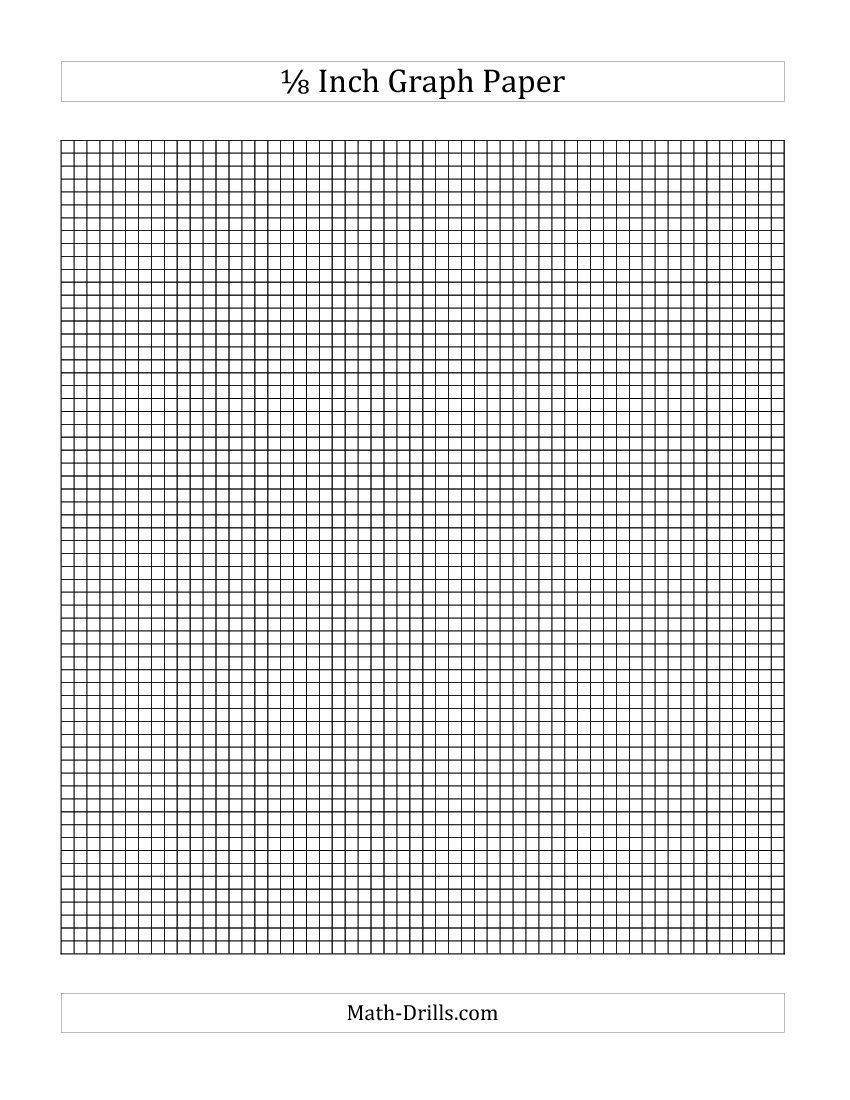 Printable Graph Paper 1 8 With Numbers