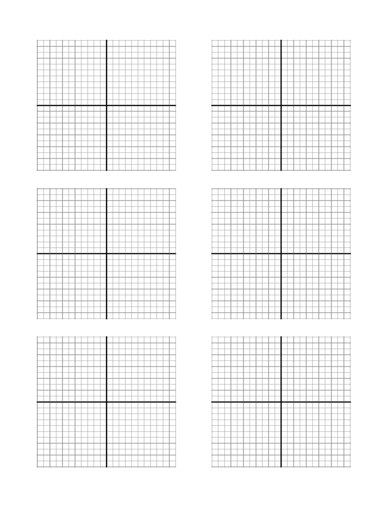 Printable Graph Paper With Numbered Axis PDF