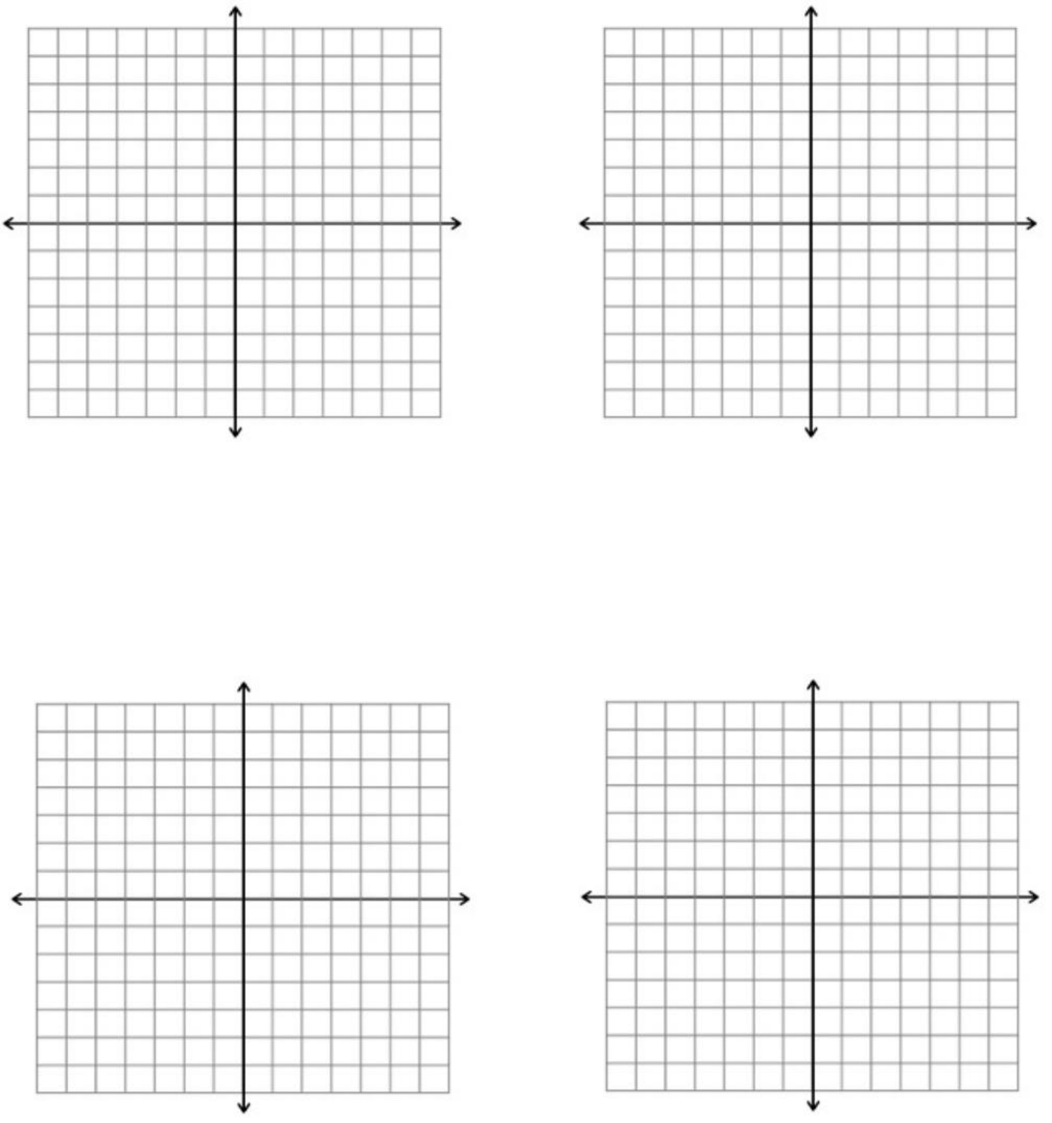 Printable Graph Paper With Numbered Axis Printable Graph Paper