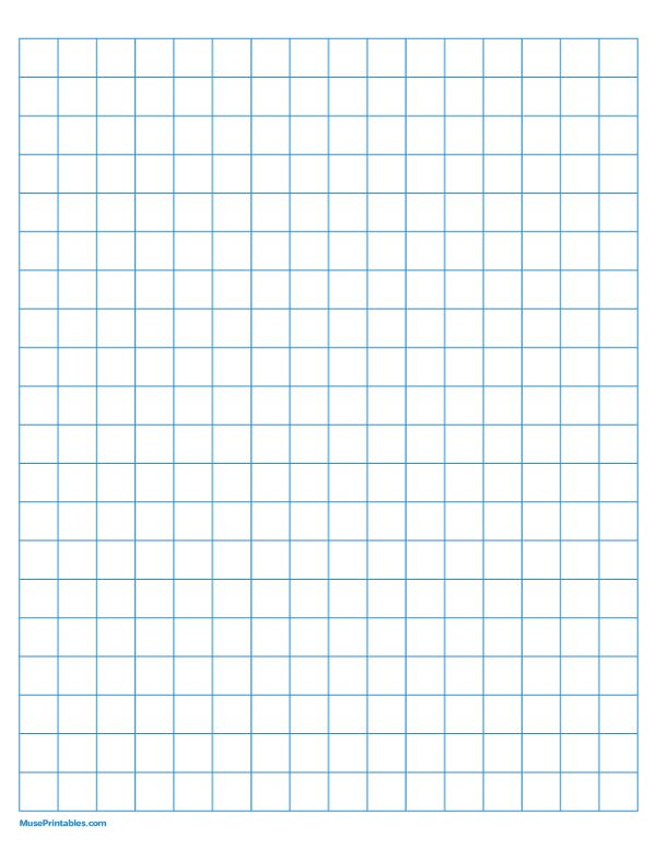 Printable Half Inch Blue Graph Paper For Letter Paper Free Download At