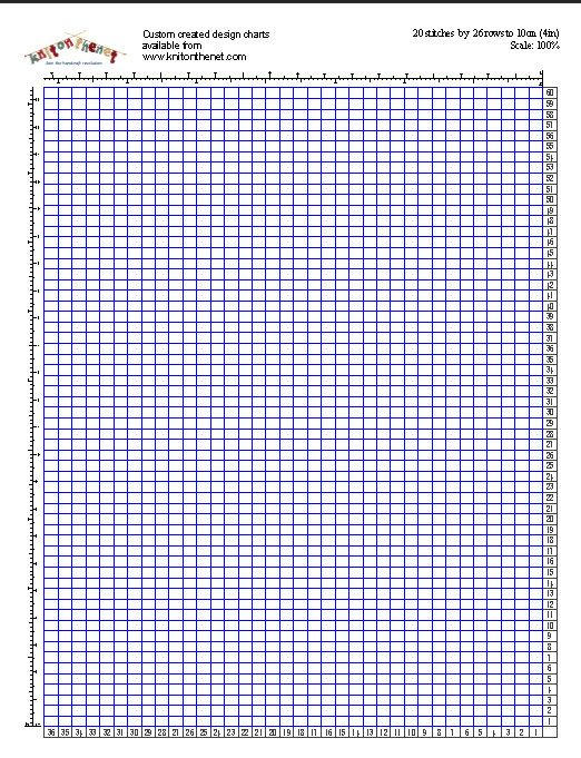 Free Knitting Graph Paper Generator