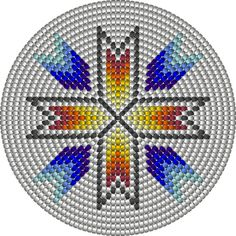 Printable Medallion Beaded Necklaces Graph Paper Southern Beading 