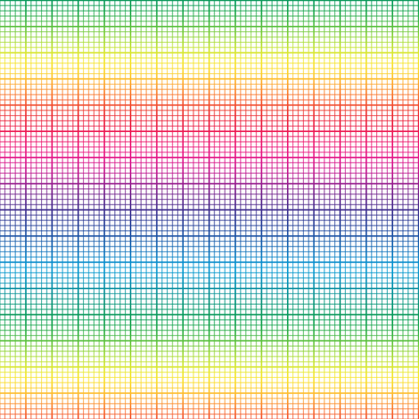 Rainbow Graph Paper small Rainbow Fabric Weavingmajor Spoonflower 