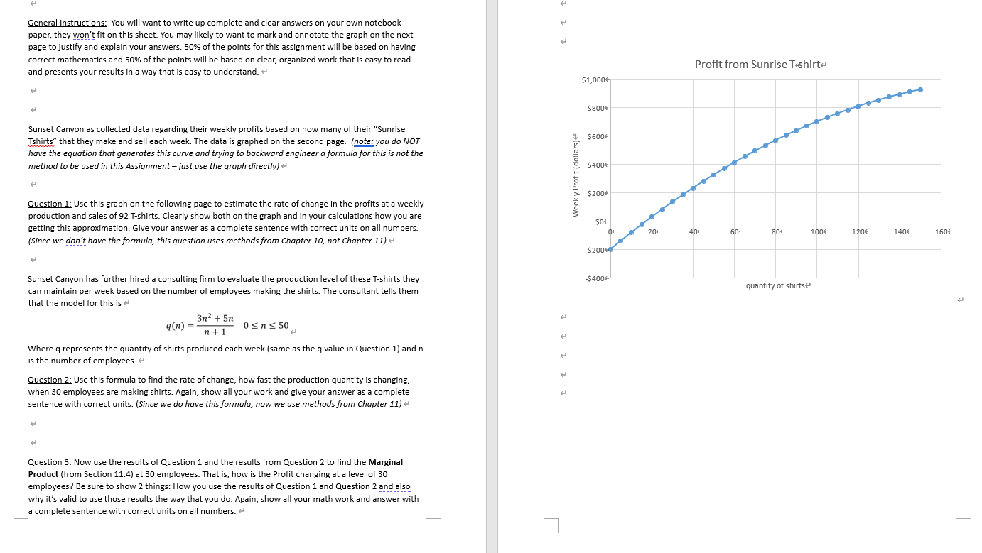 Solved General Instructions You Will Want To Write Up Chegg