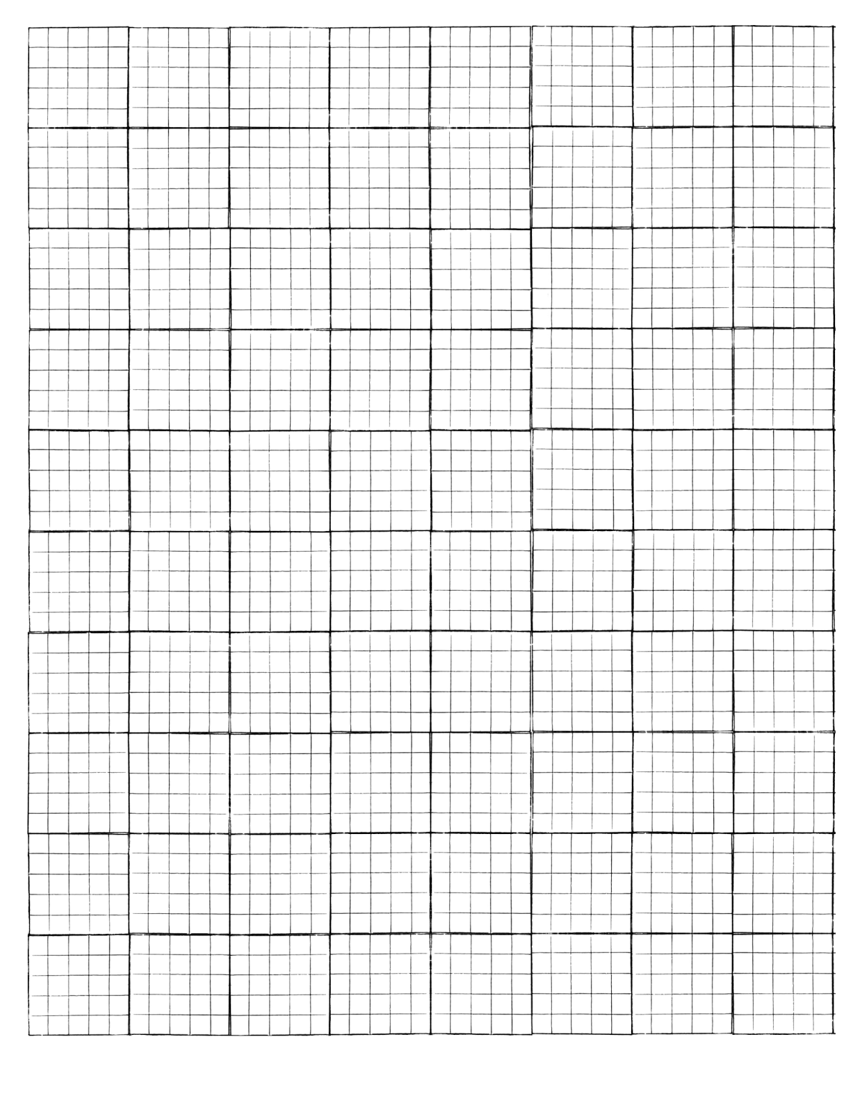 Graph Paper Printable 8×10 Download