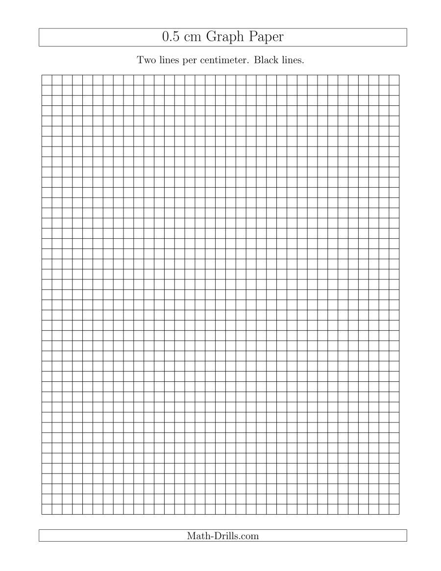 Printable Line Graph Paper Dark Lines