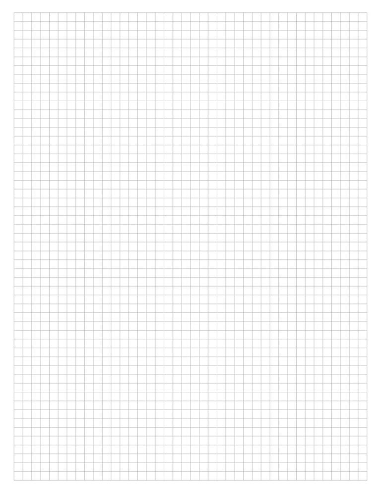 Thumbnail Of Printable graph paper letter grey grid 5 mm Printable 