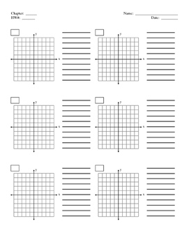 XY Graph Paper Masters By Cindy Carlson Teachers Pay Teachers