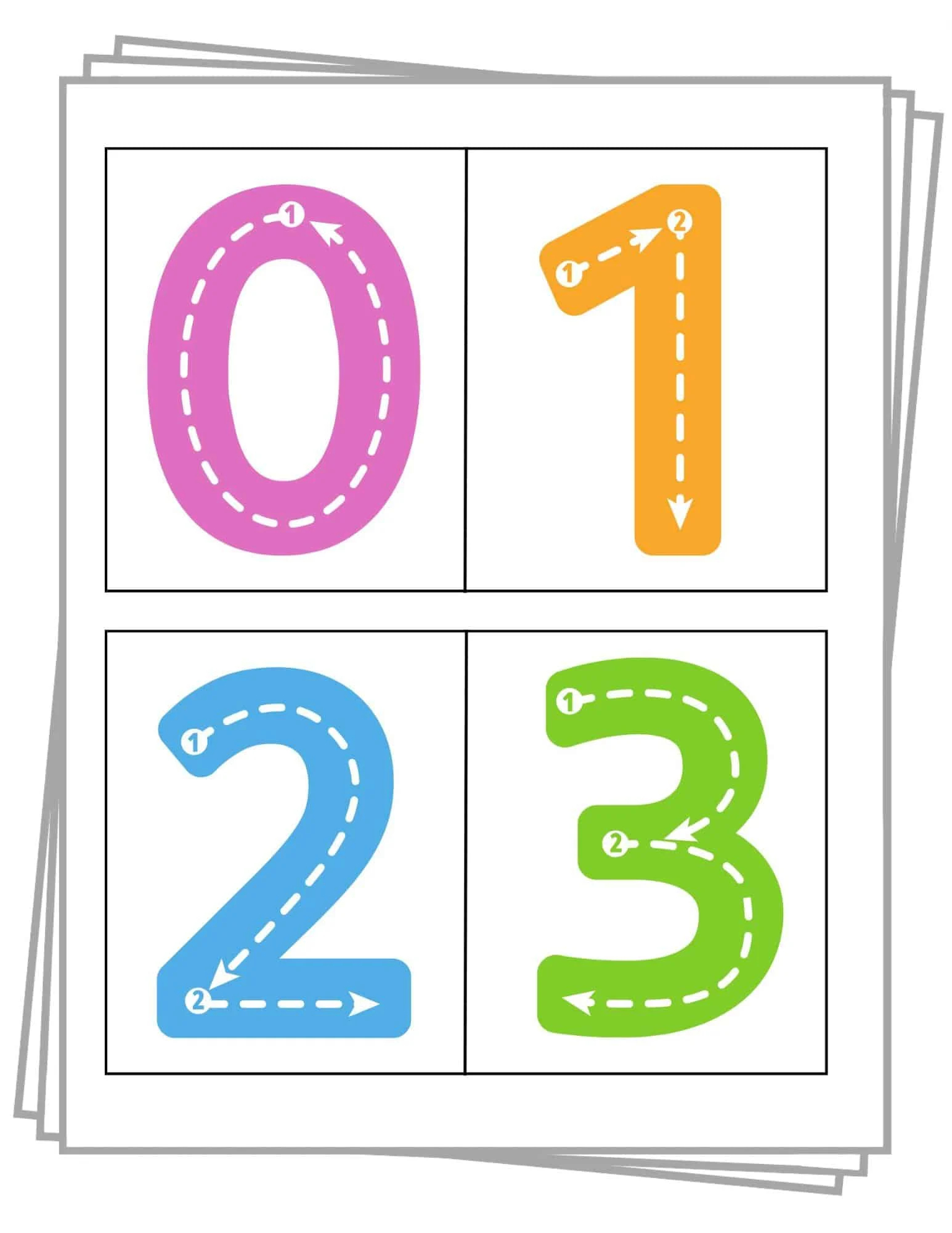 Number Paper Printable