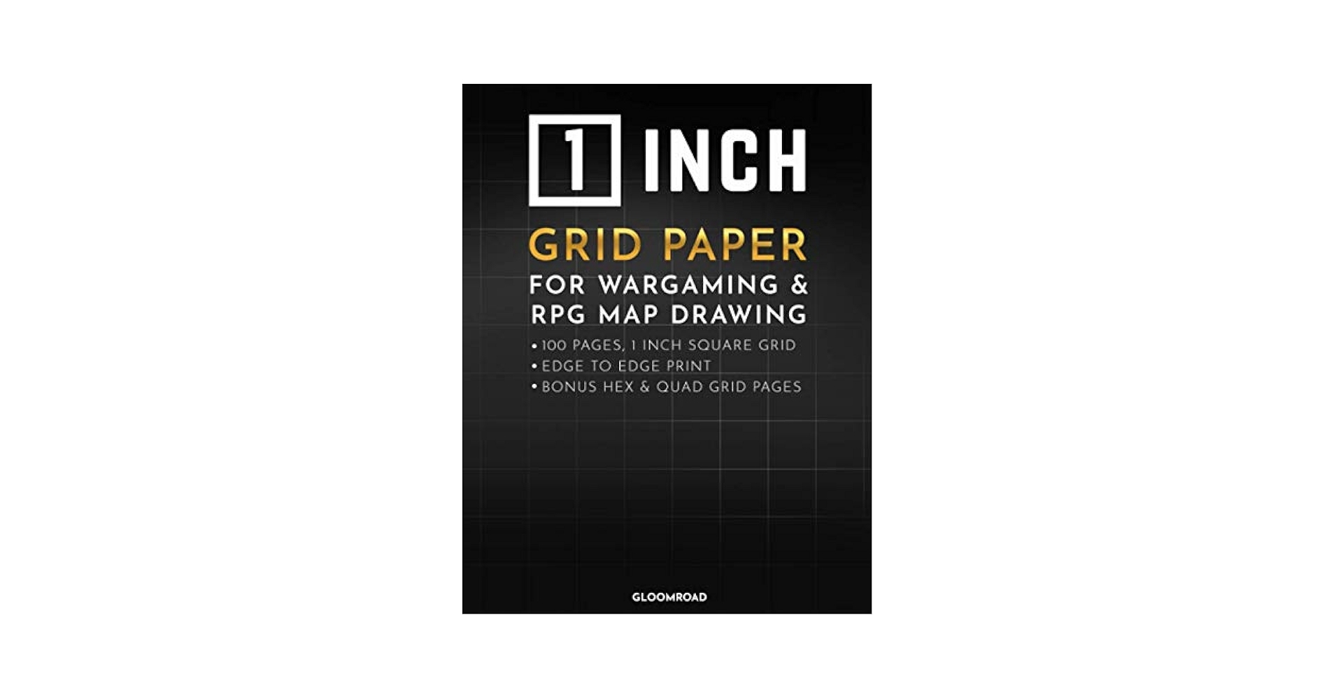 1 Inch Grid Paper Square Graph Notebook For RPG Map Drawing Wargaming Terrain 100 Large Quad Grid Pages 1 Thick Grid Gloomroad 9798735636625 Amazon Books