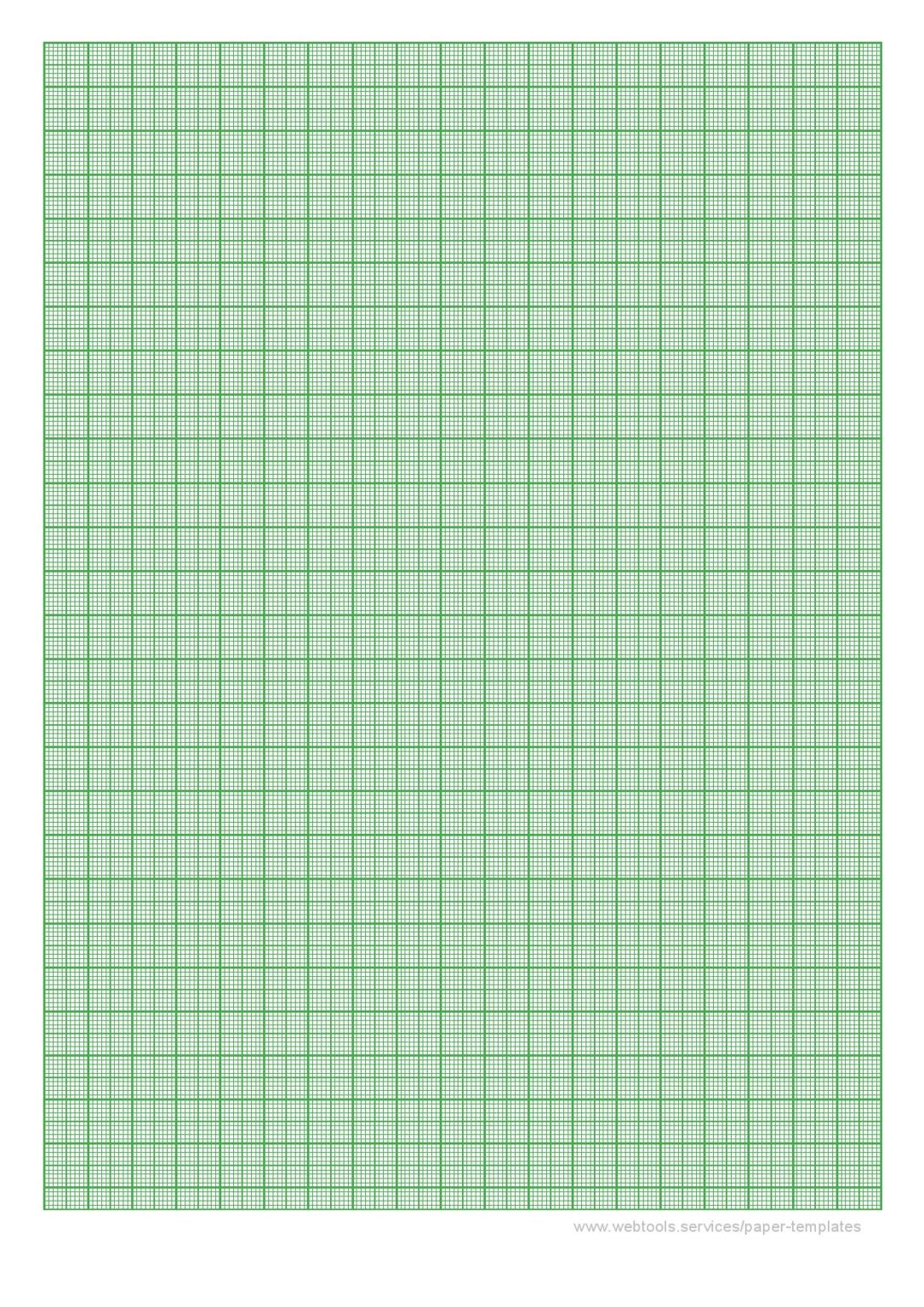 1 Inch Grid Paper Tochiman 1mm Grid A4 50 Sheets Green 81 4gsm Graph Paper