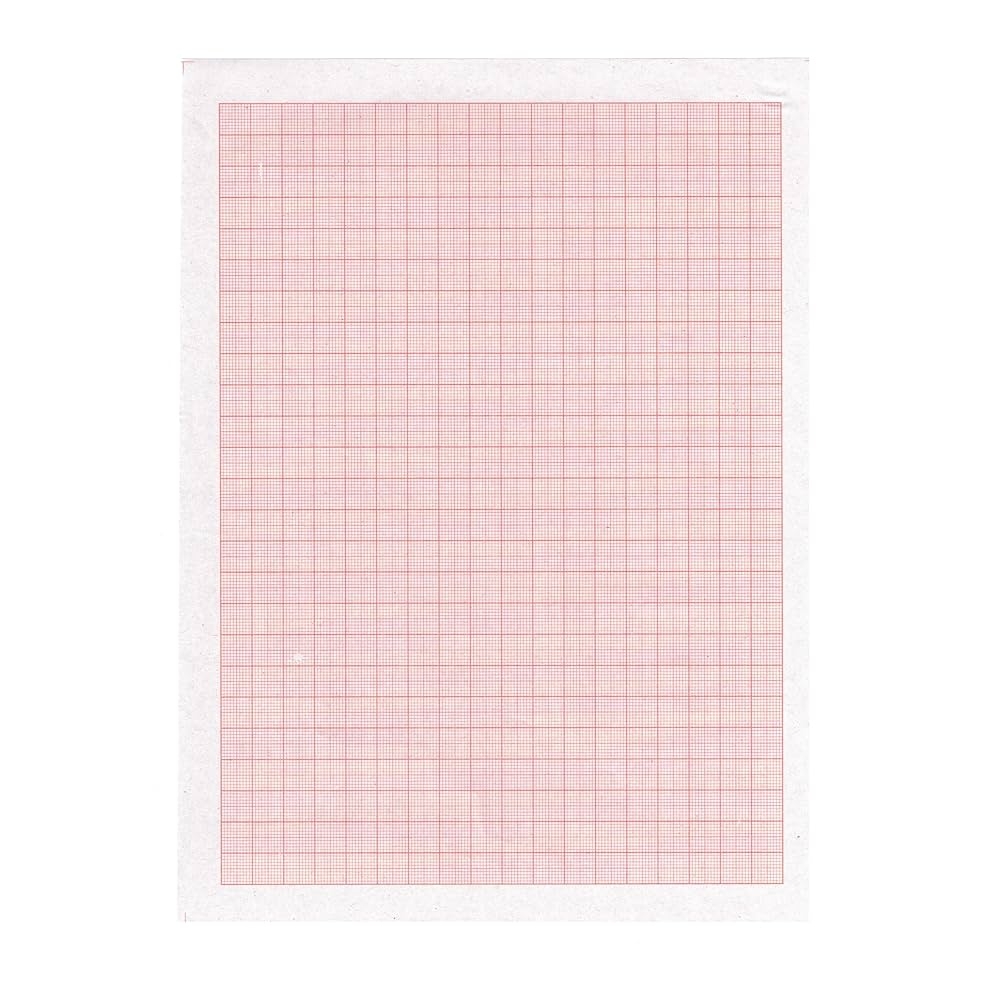 1 Mm Red Graph Paper A4 Size Loose Sheets Pack Of 100 8 X 11 Inches 