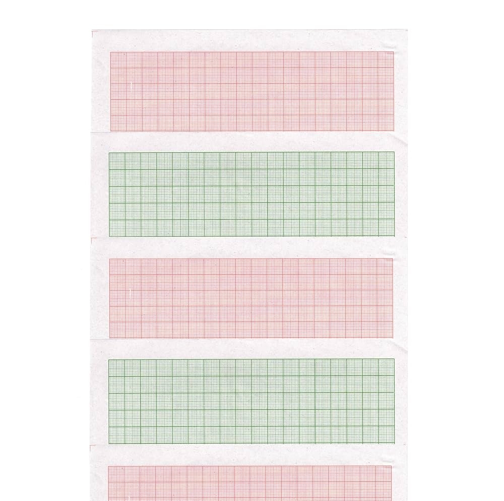 1 Mm Square Graph Paper A4 Size Pack Of 100 50 Red 50 Green Sheets 