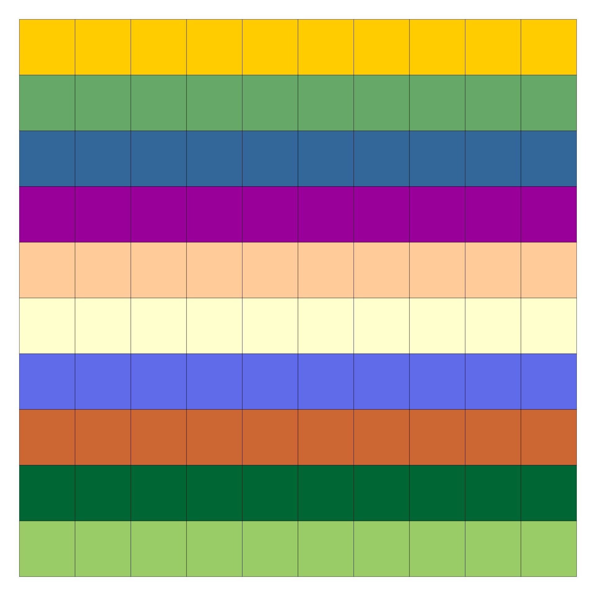Printable 10 Square Grid