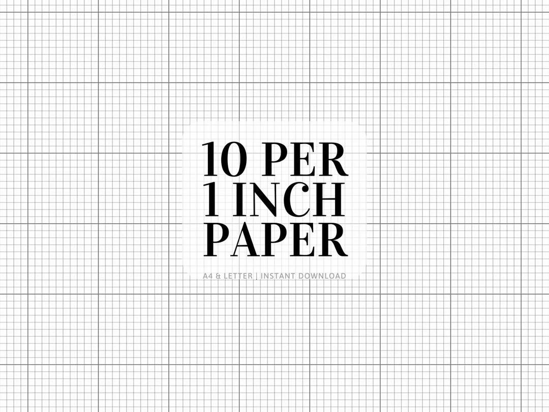 10X10 Graph Paper Printable PDF