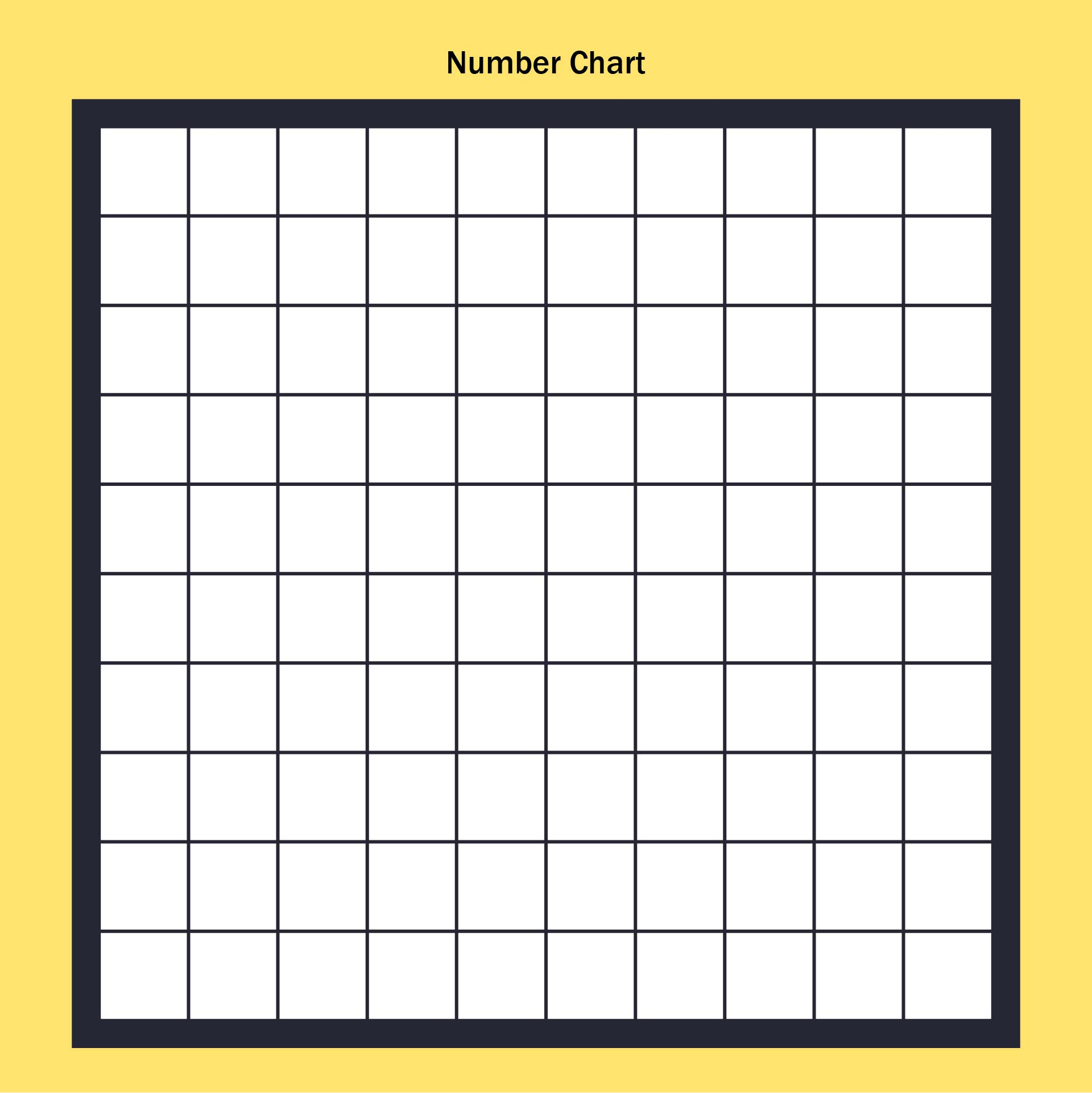 100 Boxes Grid Blank Template Printable Worksheets Library