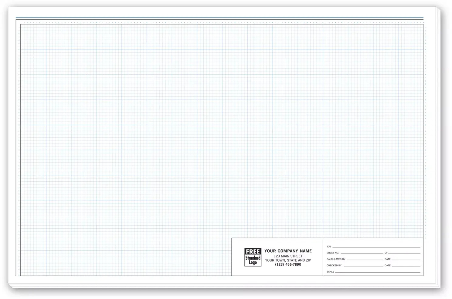 11x17 engineering graph pads