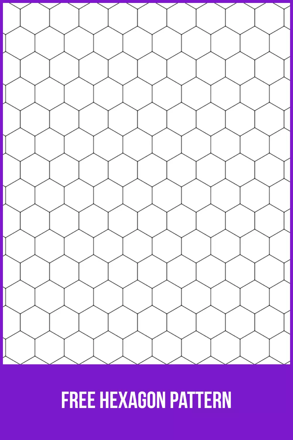 Free Printable Hexagon Graph Paper