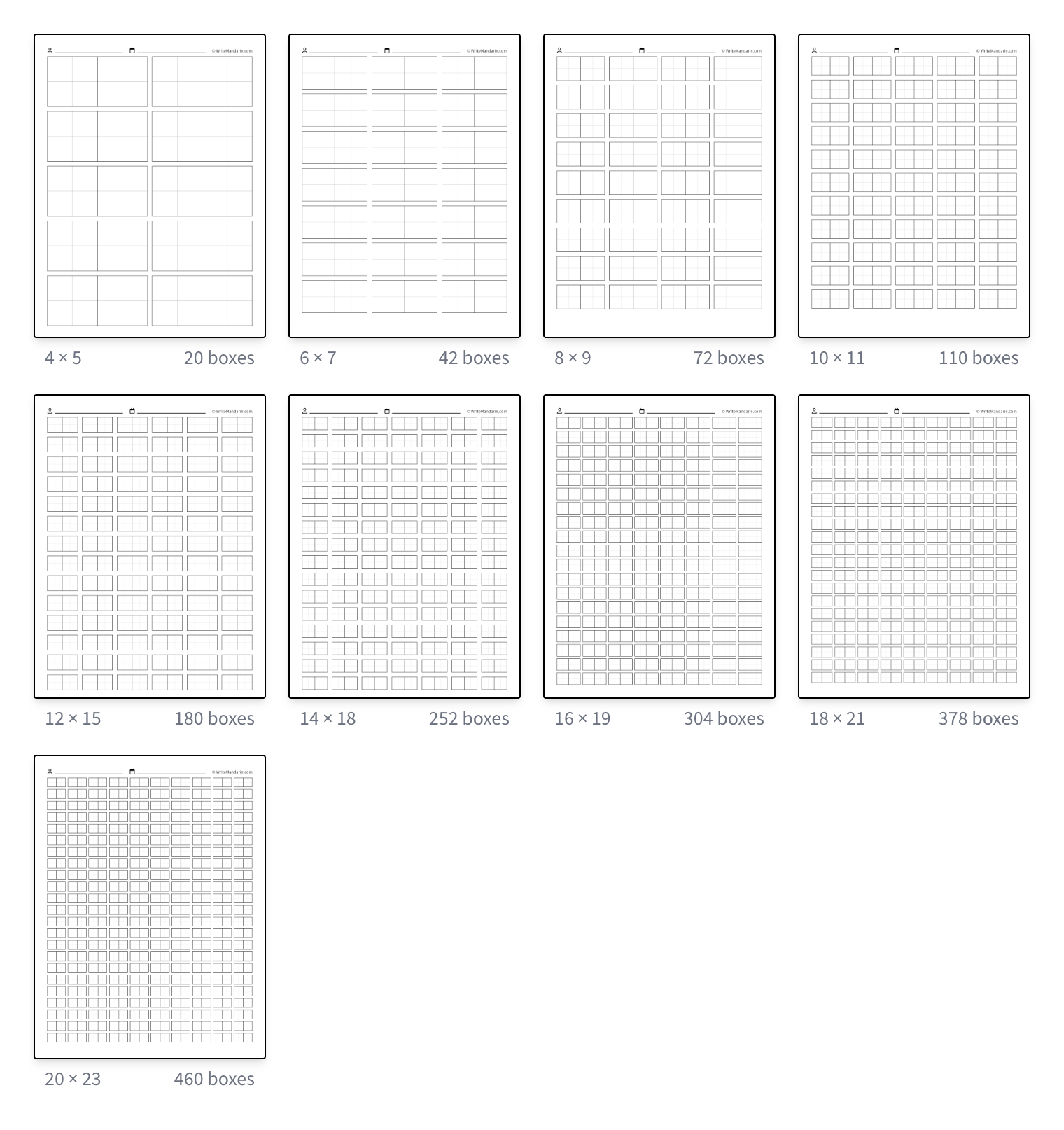 Printable Base Ten Grid Paper