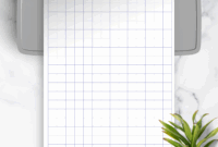 1cm Blue Graph Paper PDF Template Download Now
