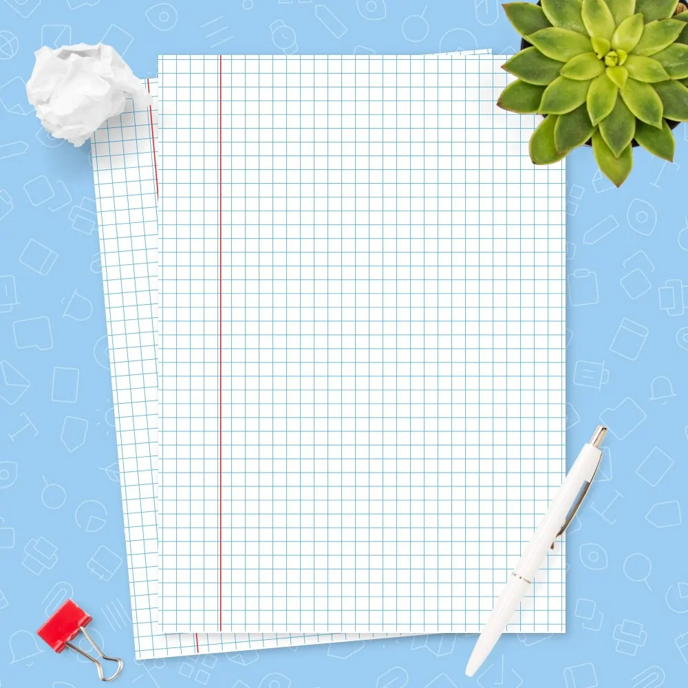 1cm Graph Paper Printable Pages Blue Template Printable PDF