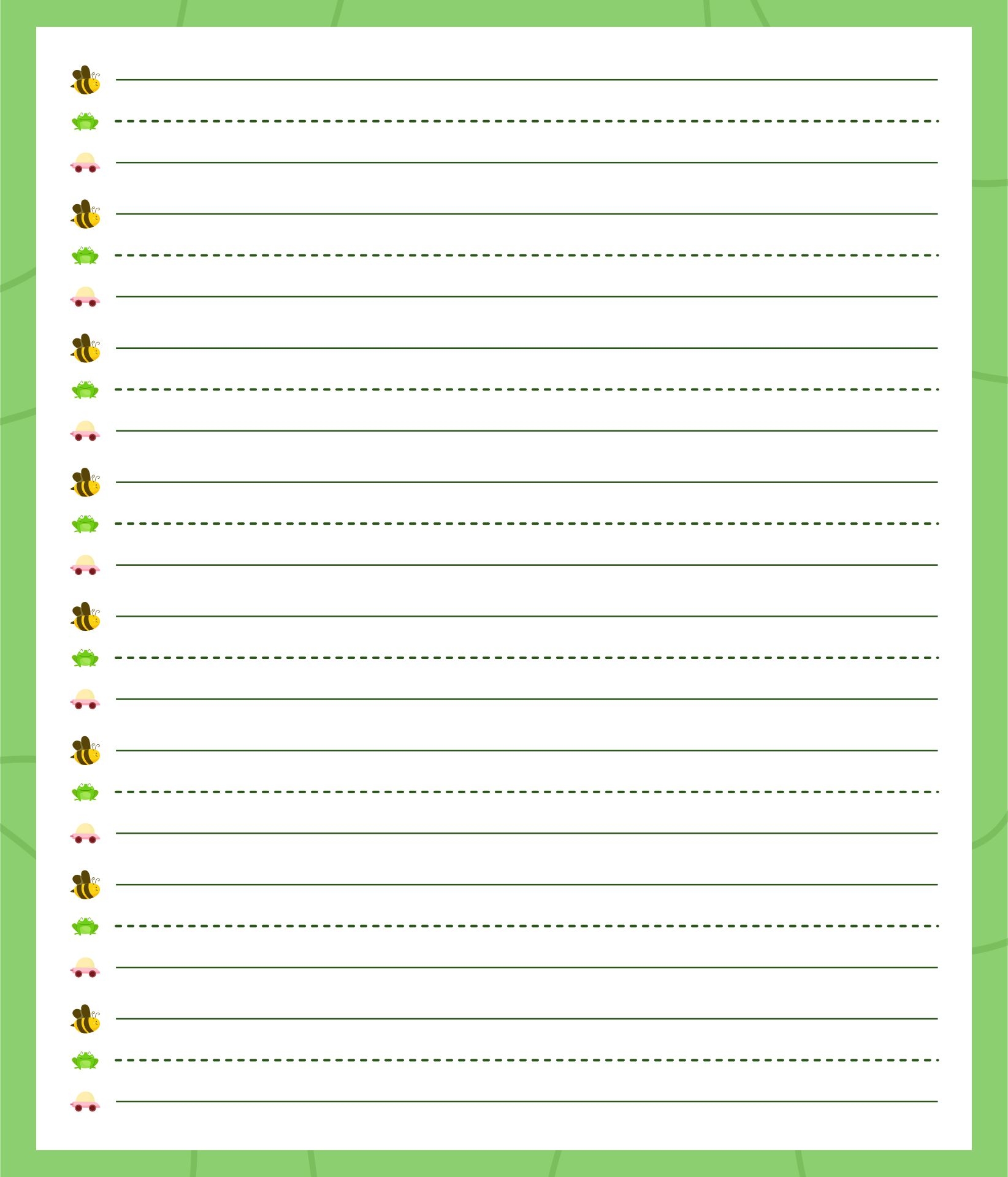Grade 1 Writing Paper Printable