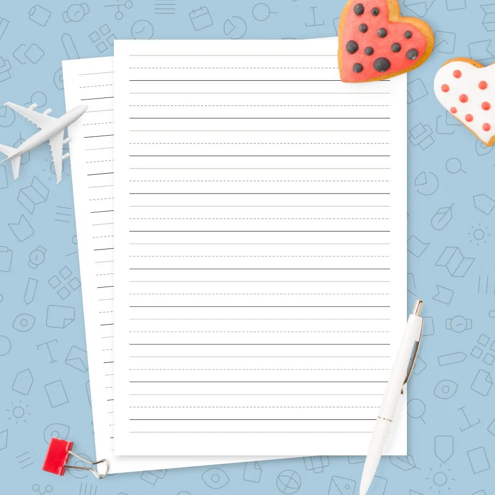 Elementary School Lined Paper Printable