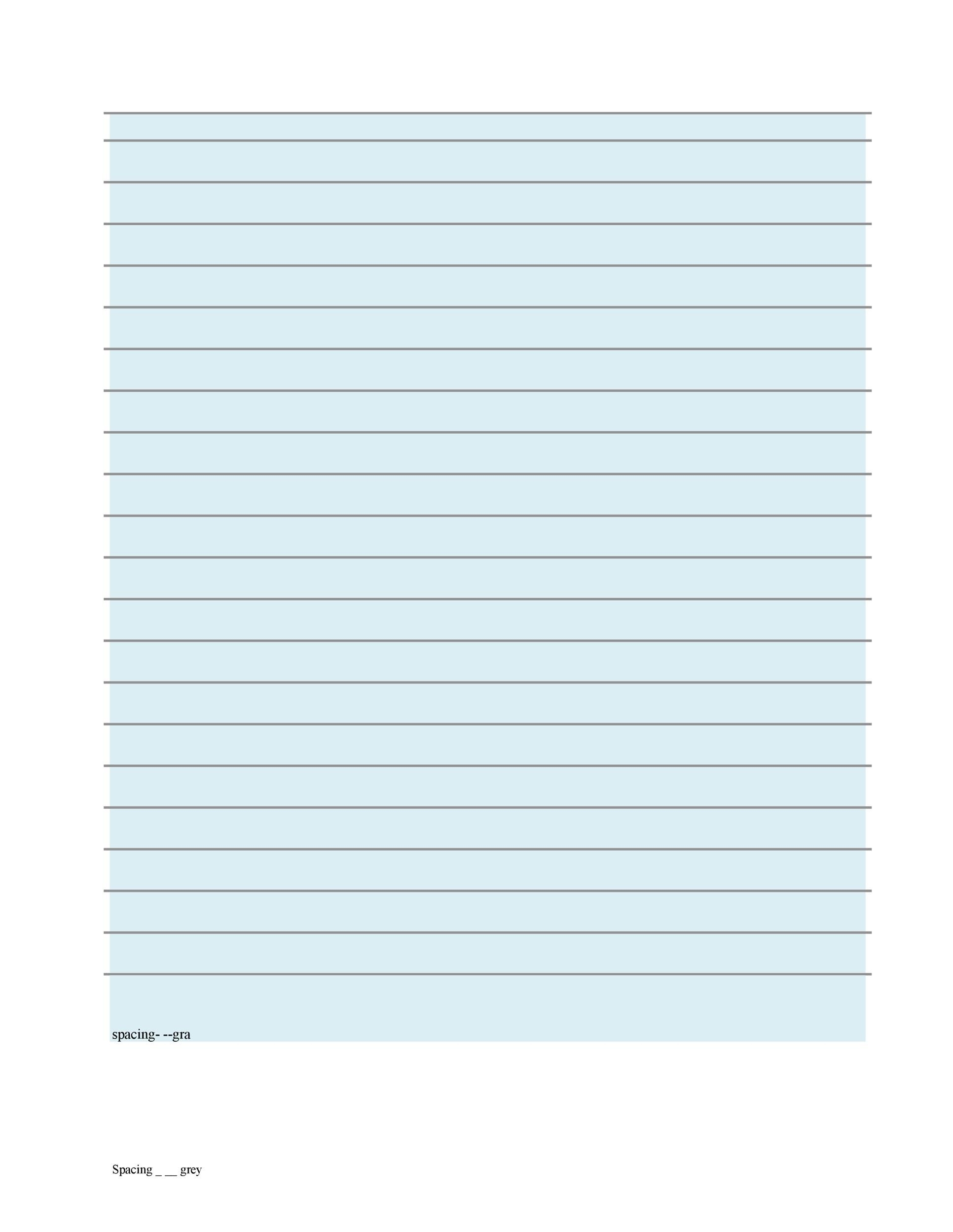 Printable Notebook Paper A4