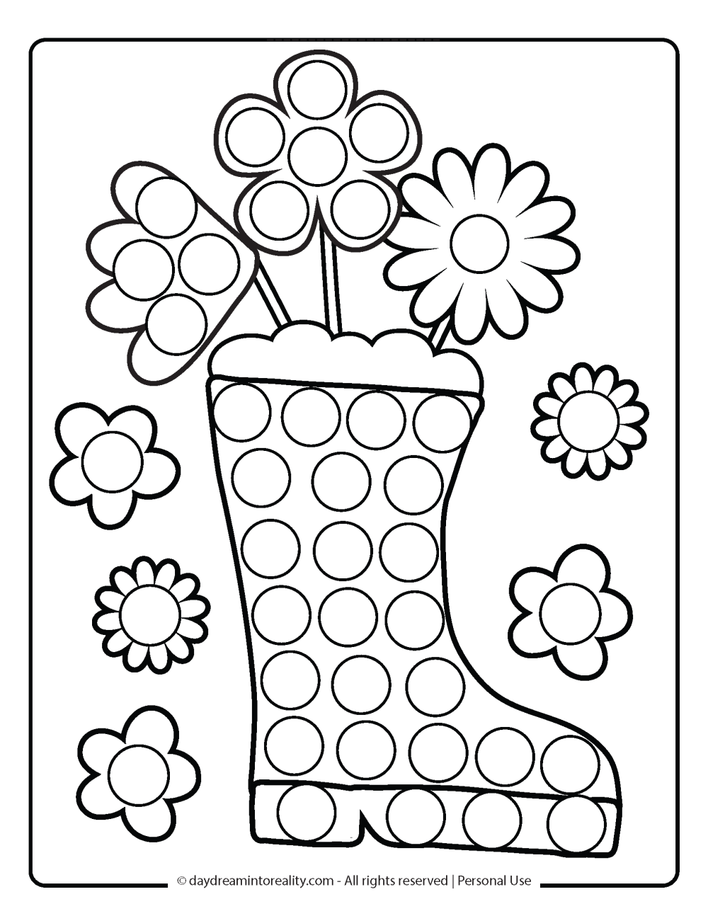 Paint Dot Paper Printable