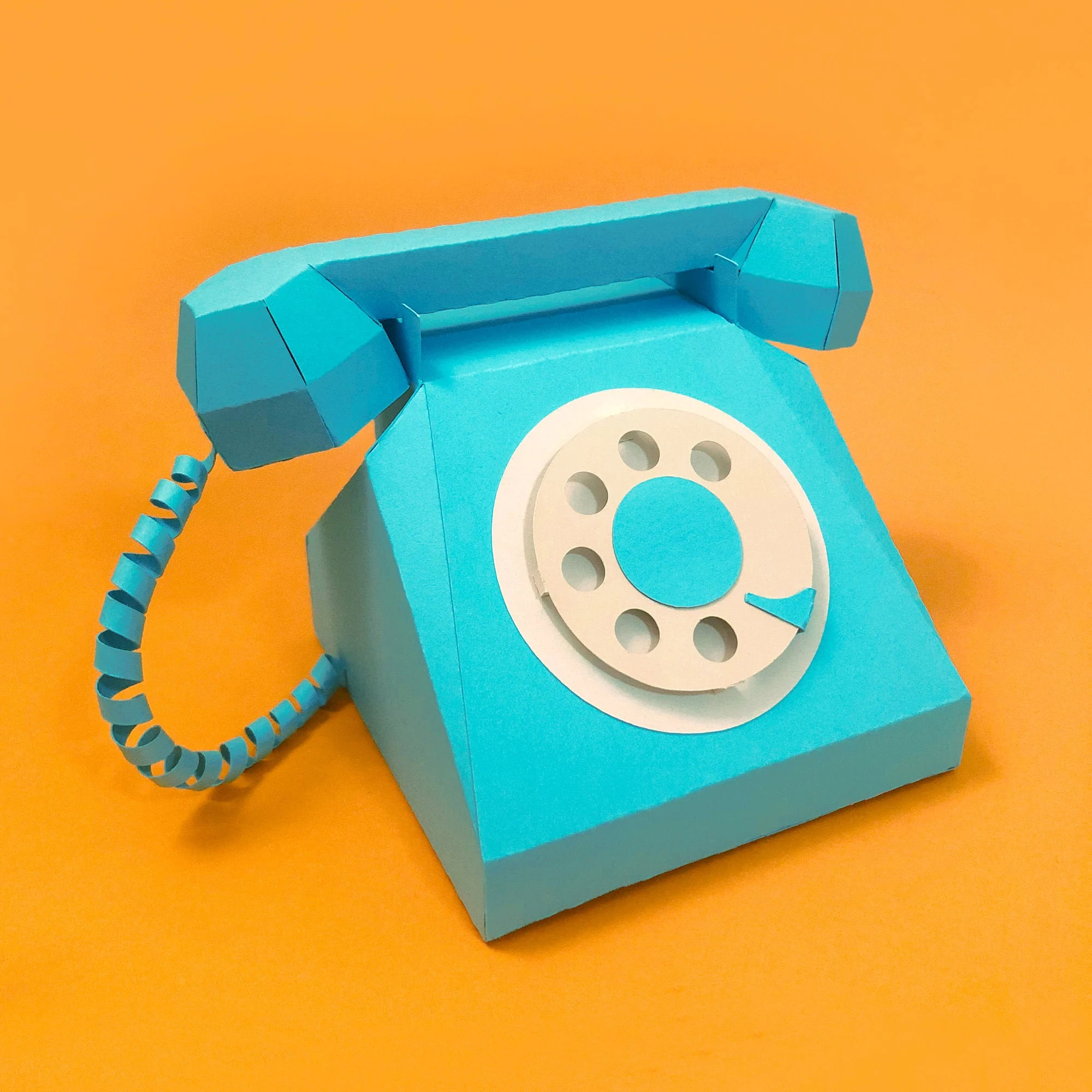 Printable 3D Paper Crafts Templates Phone