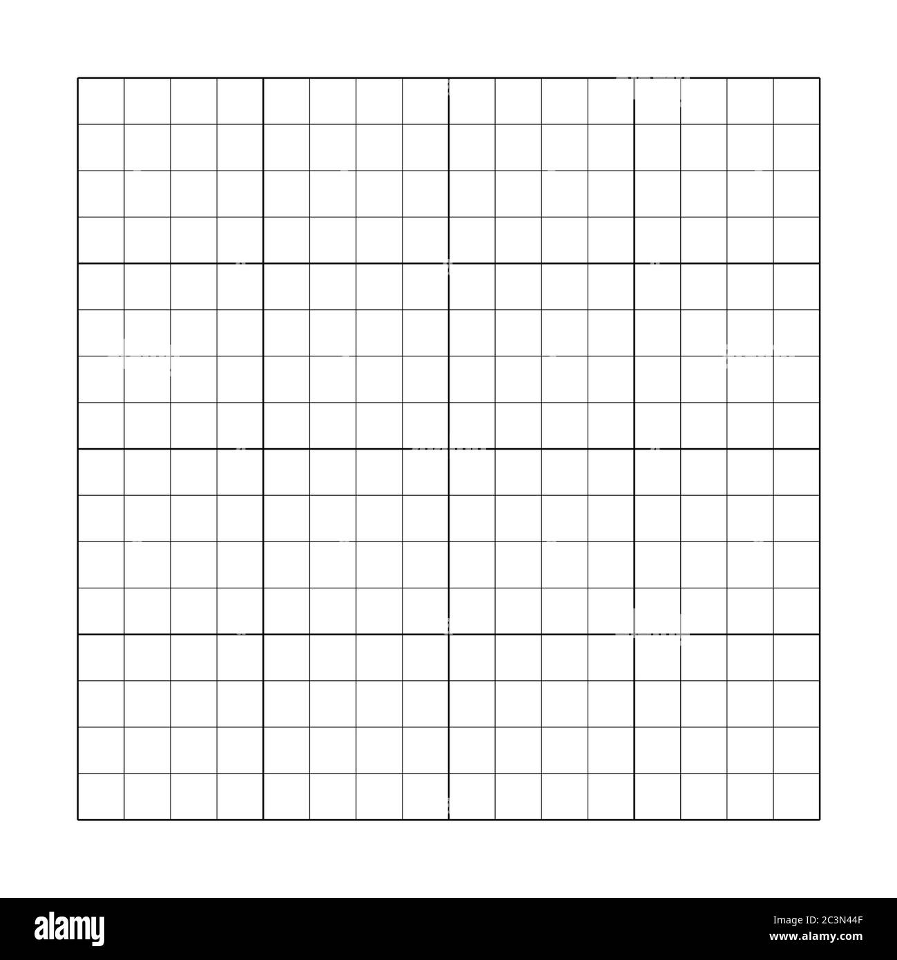 4x4 Empty Grid Vector Template Square Cell Table Graphic Puzzle Illustration Stock Vector Image Art Alamy