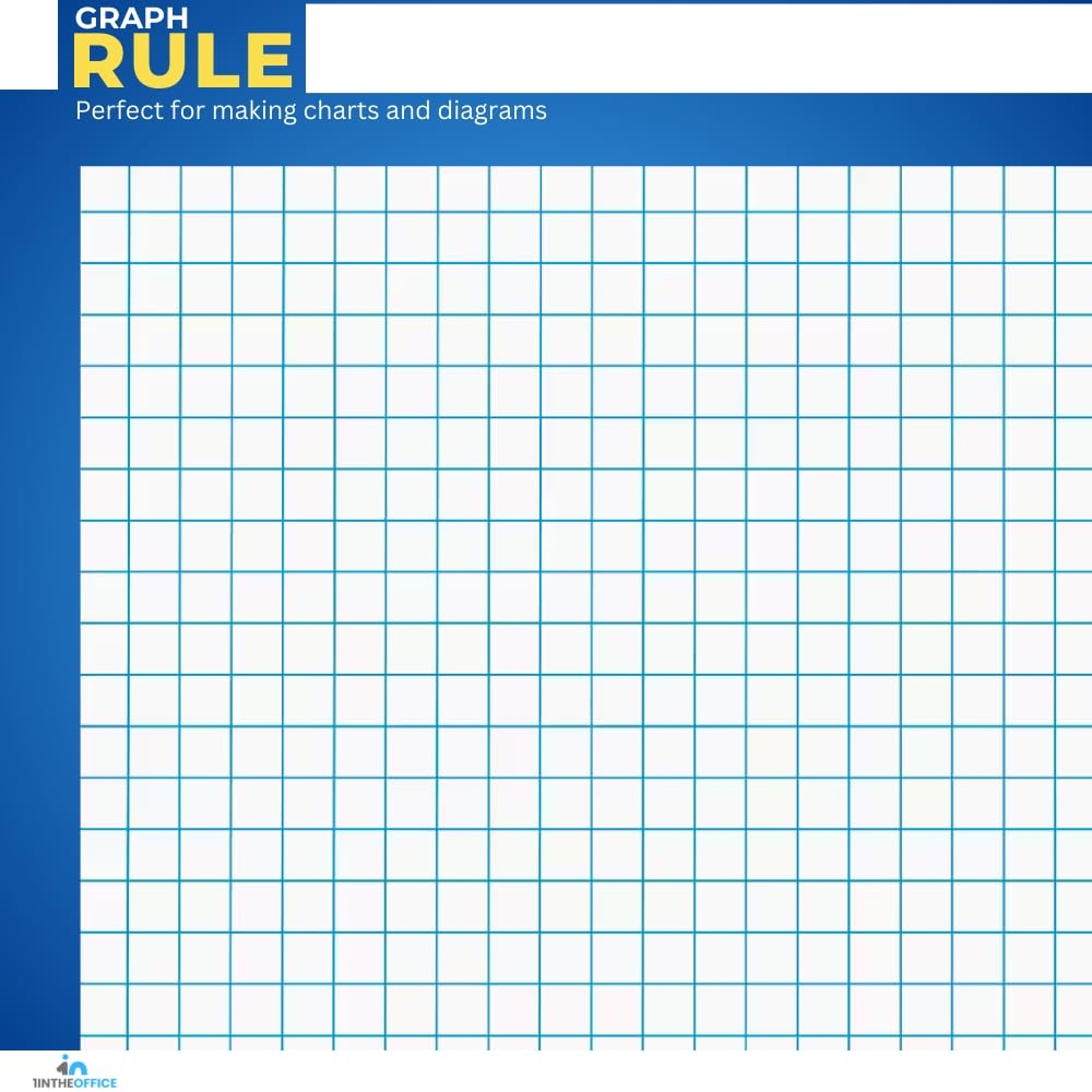 Amazon 1InTheOffice Graph Paper Pad Graphing Paper Graph Paper Loose Leaf Graph Paper Pads 8 5 X 11 Quad Ruled 50 Sheets Pad 6 Pack Office Products