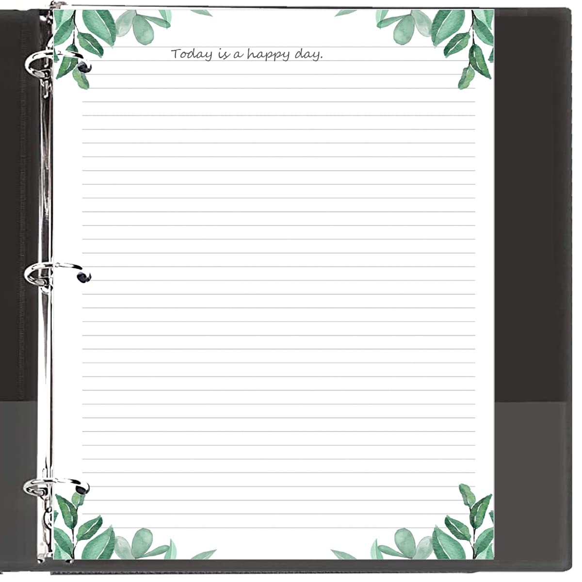 Amazon A4 Lined Refill Paper 3 Hole Punched Ruled Filler Paper 100Sheets 200Pages Loose Leaf Line Paper 100gsm White Paper 8 5 X 11 Leaf Office Products