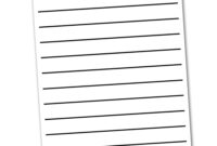 Amazon Bold Line Writing Paper With Large 0 875 in Spaces Health Household