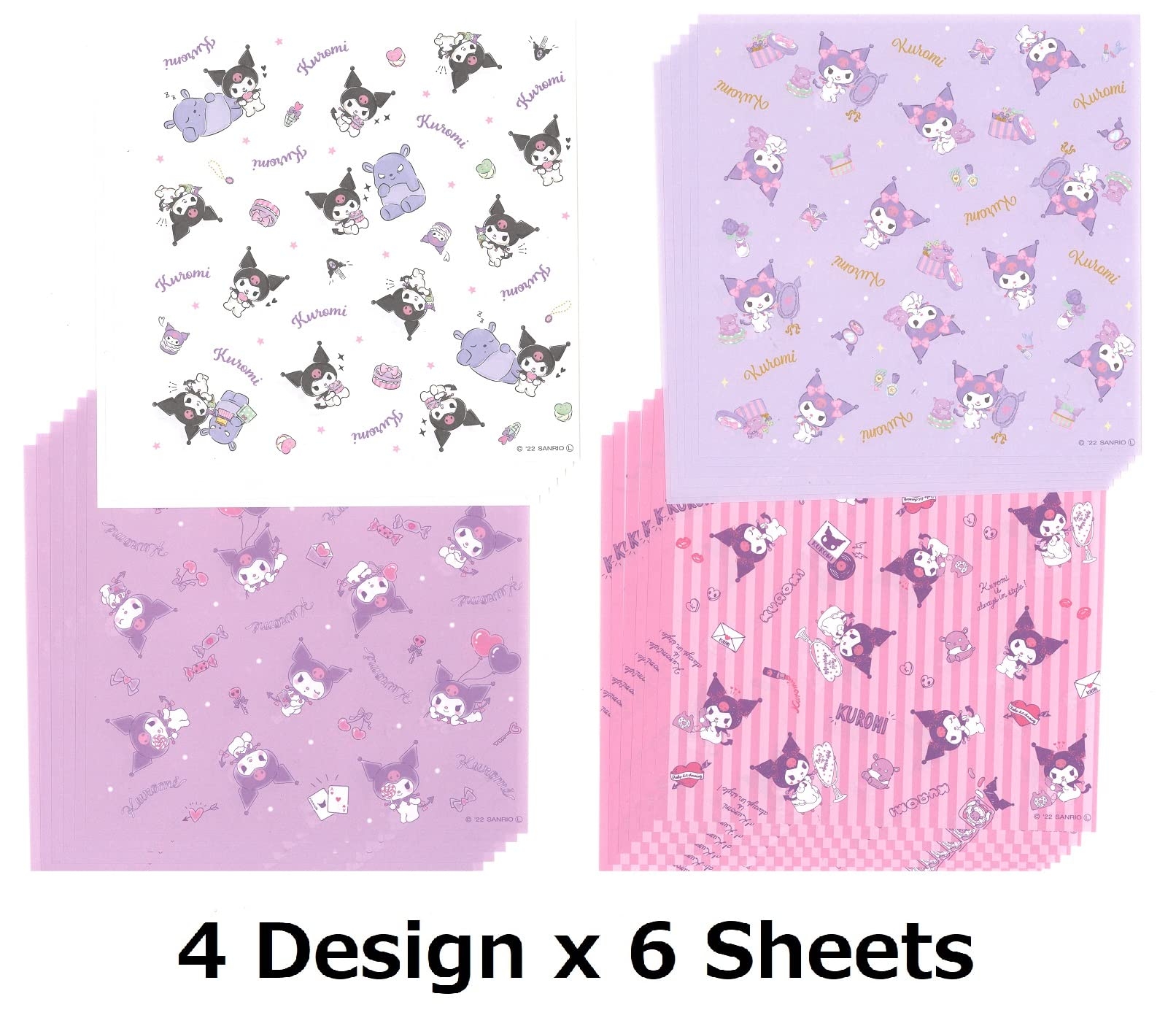 Amazon co jp Sanrio Chromi Design Paper Chiyogami Origami 5 9 X 5 9 24 Sheets 4 Designs X 6 Hobbies