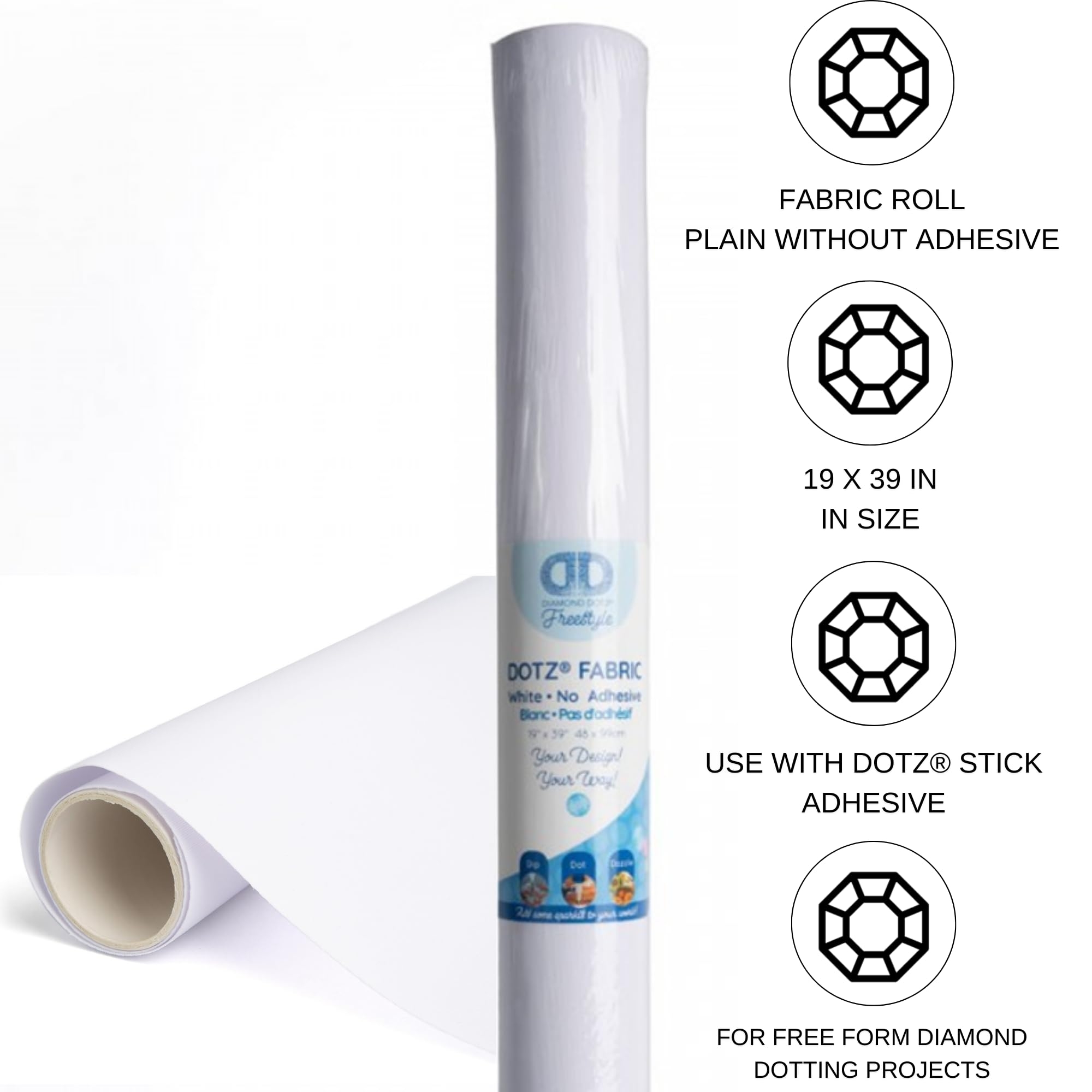 Amazon Diamond Dotz Fabric Roll Plain Without Adhesive 12x39 Diamond Painting Canvas Art Paper Craft Supplies For Diamond Art Projects And DIY Crafts