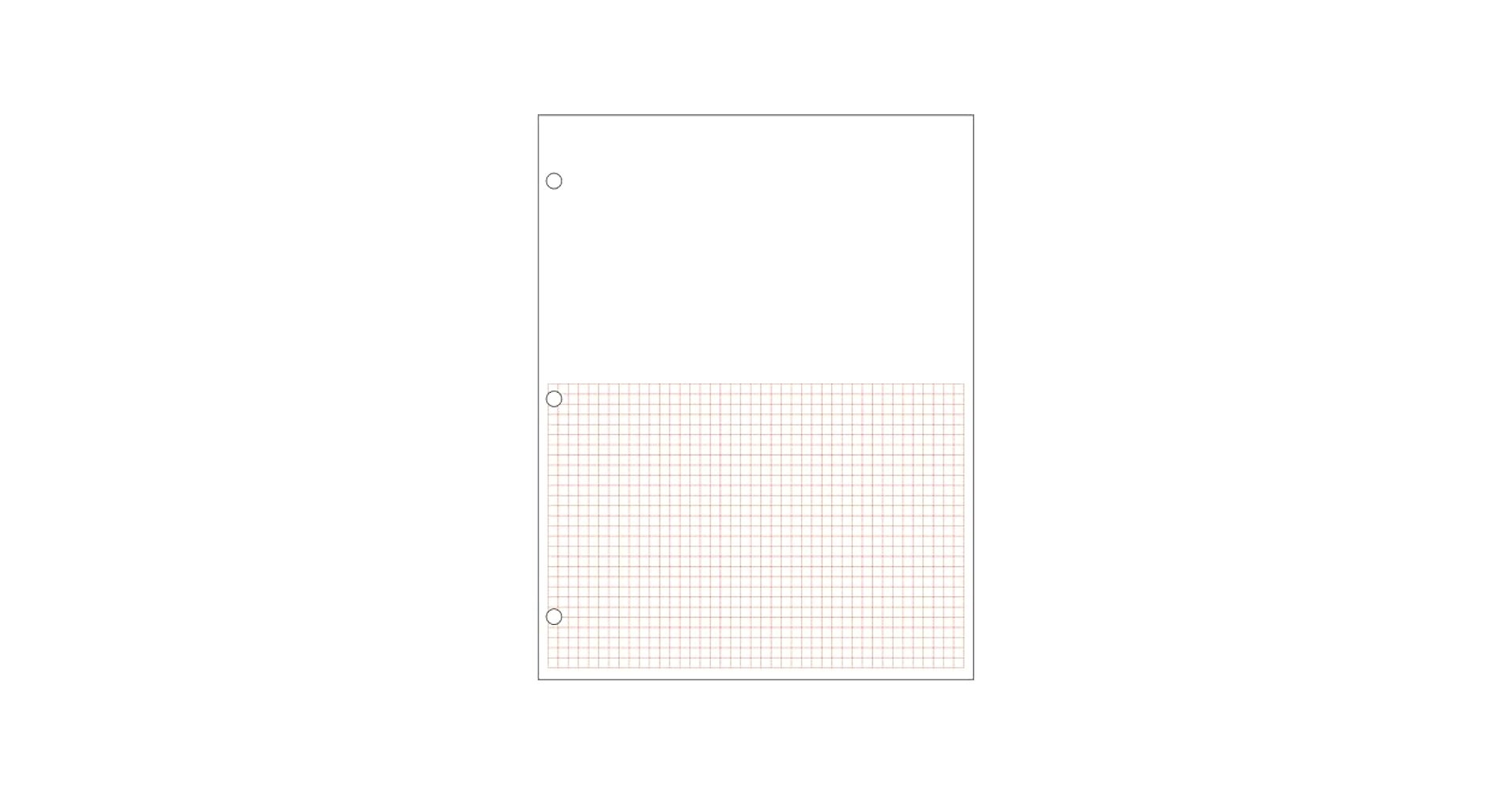 Amazon Geyer Instructional Products Metric Graph Paper Lower Half 1 2 Cm Squares Upper Half Blank Double Sided Red Lined 500 Sheet Ream Three Hole Punched Office Products
