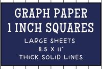 Amazon Graph Paper 1 Inch Squares Large Sheets Thick Solid Lines Grid Of Squares Notebook 9798477449095 Kirk Mariah K Books
