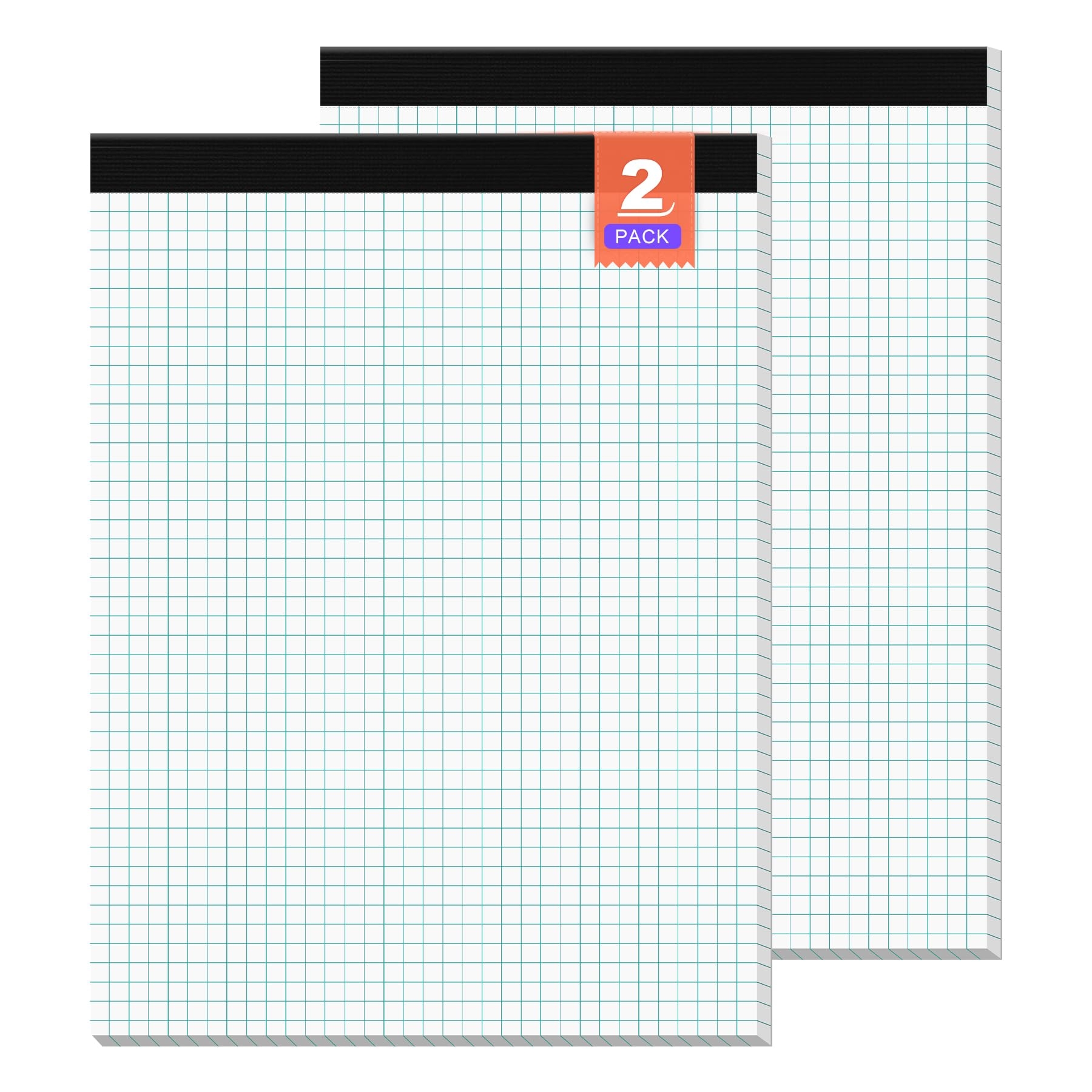 Amazon Graph Paper Grid Paper 8 5 X 11 Graph Paper Pad 2 Pack Quad Ruled Grid Paper Pad 4x4 Squared Legal Pad 30 Sheets Per Quadrille Paper For School Office Supplies 