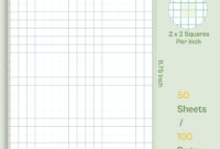 Amazon Graph Paper Pads 4 Pack Grid Paper Pad 2x2 Blue Squares Per Inch Grid Paper 8 5 X 11 75 Inch Perforated Legal Pads 50 Sheets Graph Paper Notebook 8 5 X 11