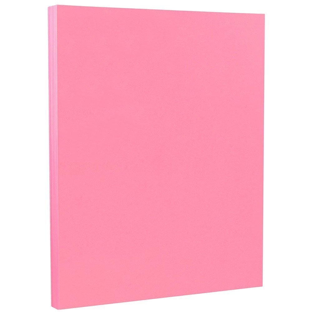 Amazon JAM PAPER Colored 24lb Paper 90 Gsm 8 5 X 11 Ultra Pink 50 Sheets Pack Office Products