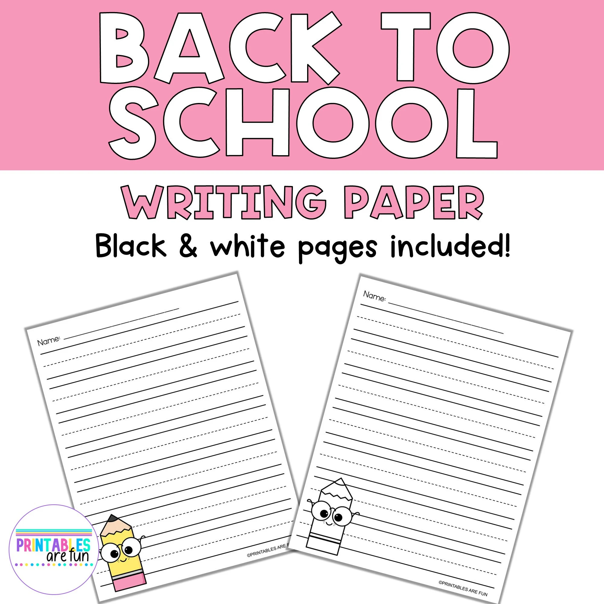 Free Printable Primary Writing Paper