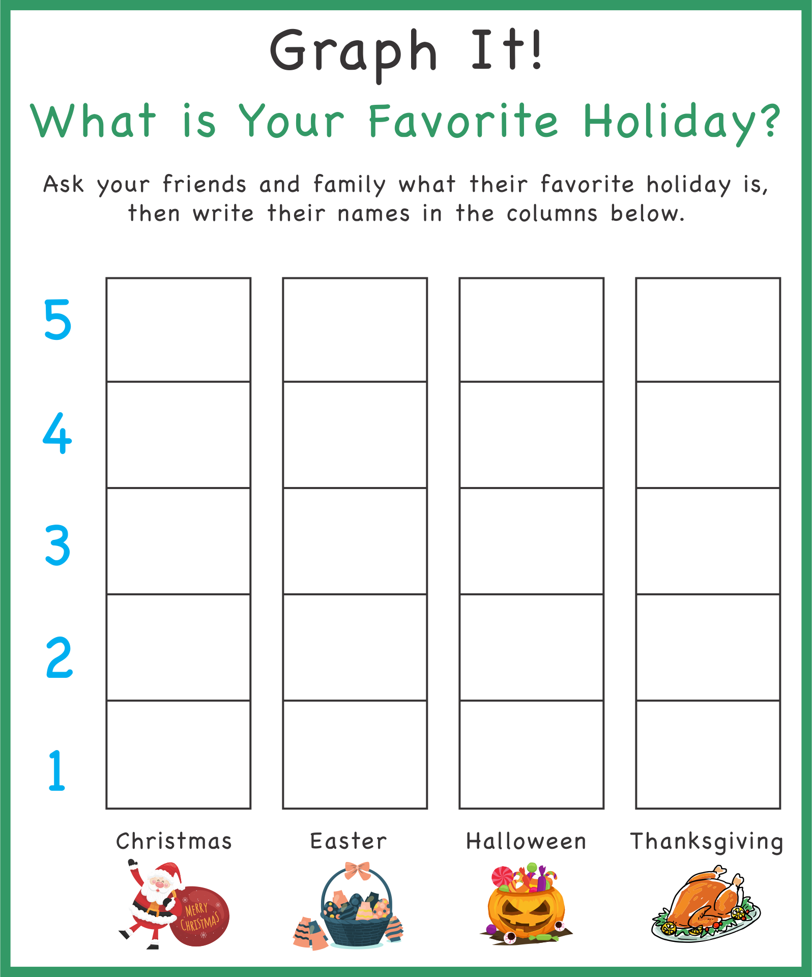 Free Printable Graph Maker for Students
