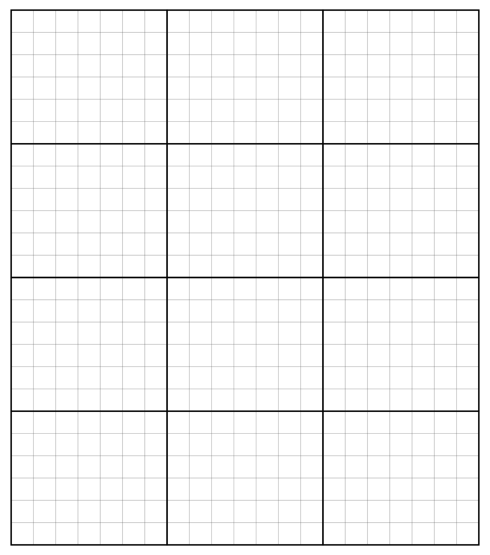 Dark Printable Square Graph Paper