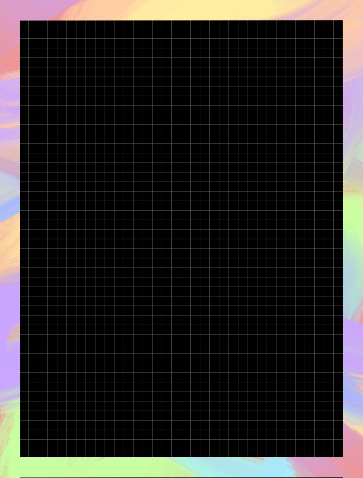 Printable Grid Black Paper