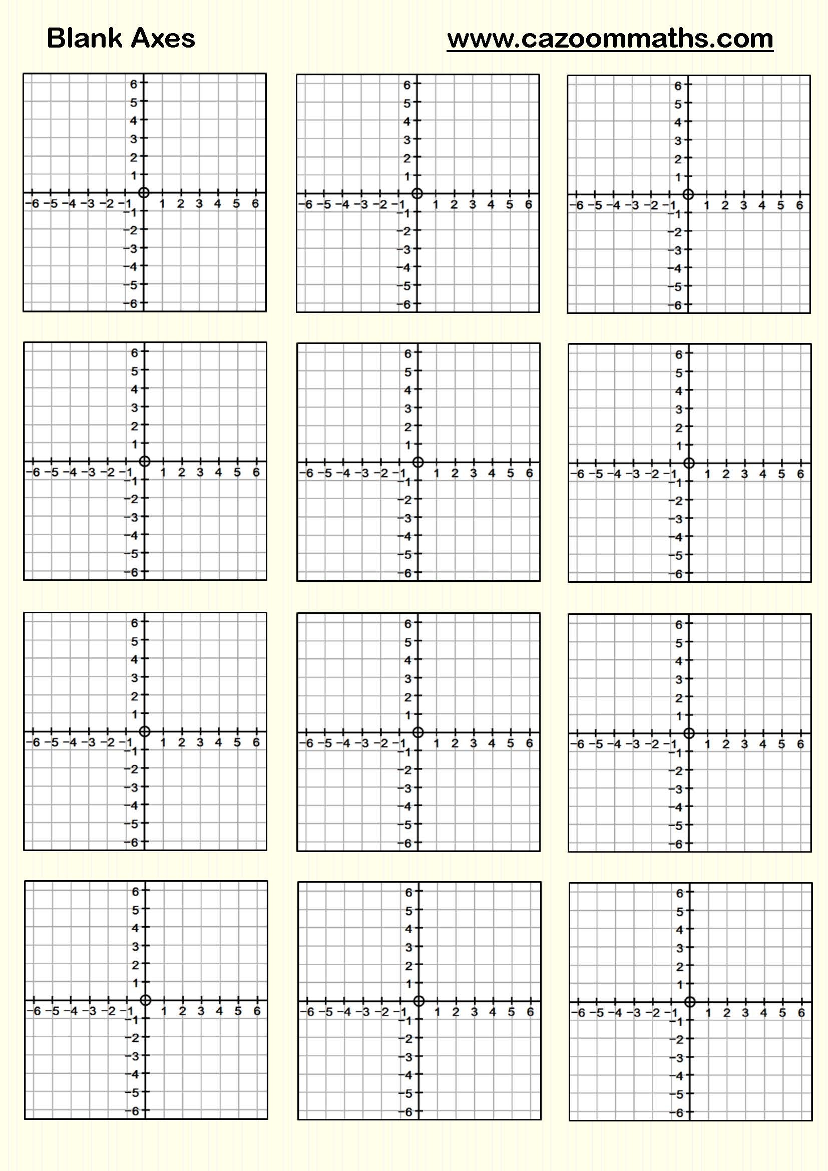 Blank Axes FREE Teaching Resources